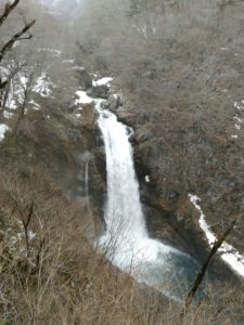 秋保大滝 冬 展望台から