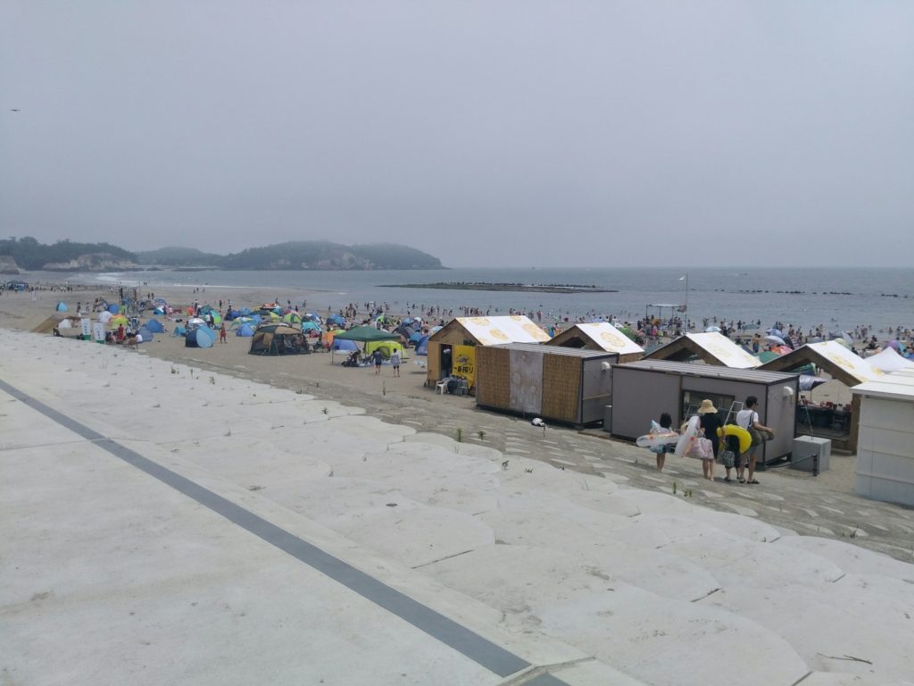 菖蒲田海水浴場の北側