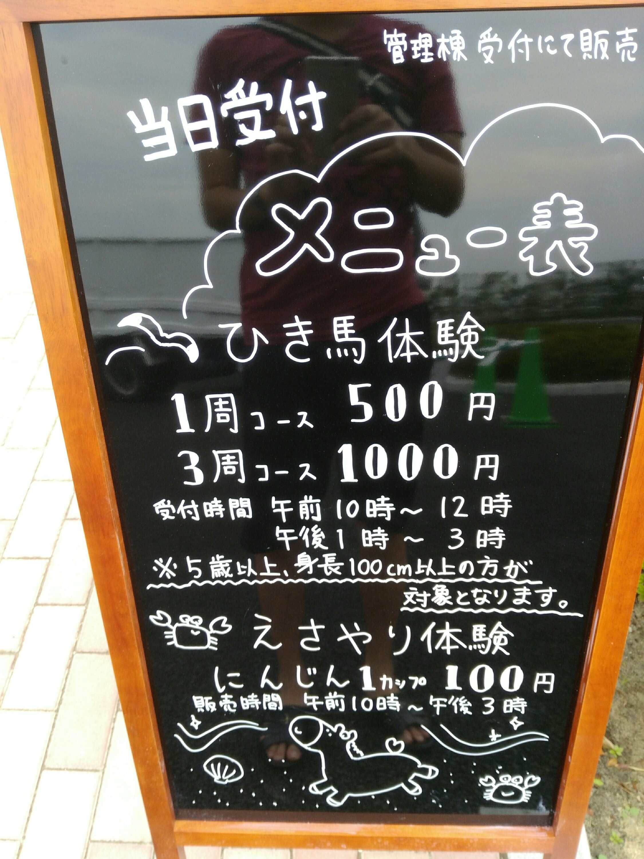 冒険広場馬術場の料金表