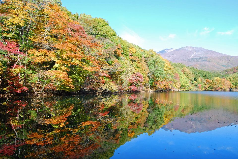 長老湖 紅葉