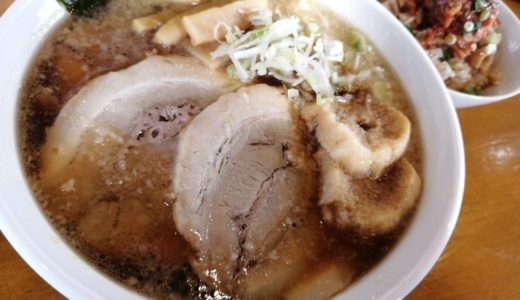 【ラーメン日記】名取市 麵屋食堂はなふじ｜醤油チャーシュー麺と豚キムチ