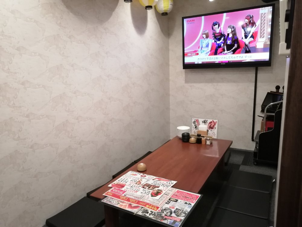 北海道レストラン仙台長町店のカラオケ付き個室