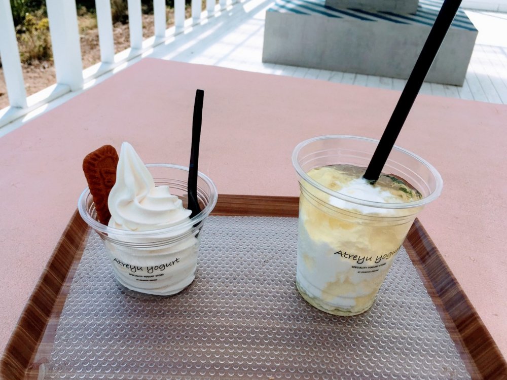 お店レポ 蔵王町 ヨーグルト工房 アトレイユ 牧場のドリンクが美味しい 仙台南つうしん