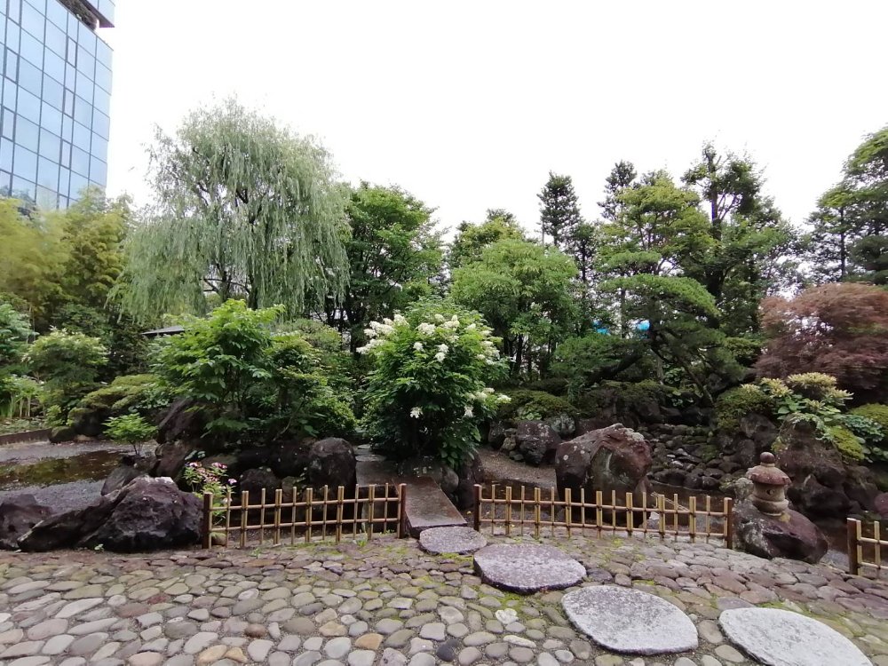 仙台福祉プラザの庭