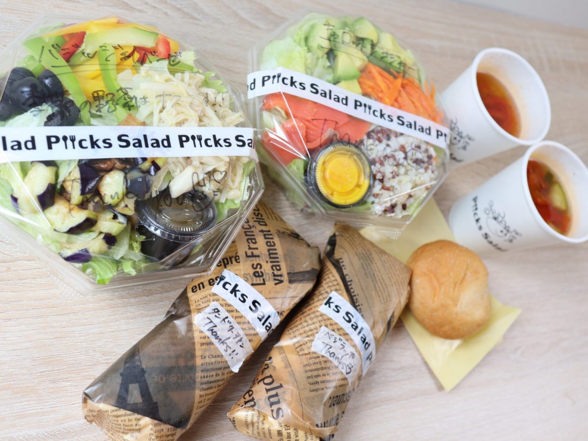 お店レポ】仙台朝市 ピックスサラダ｜ラップサンドやカスタムサラダを