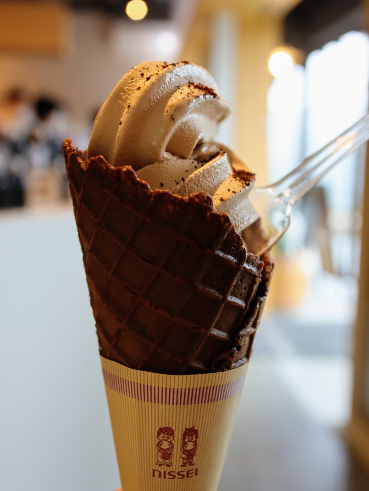 フリゴレス仙台泉店のコーヒーソフトクリーム