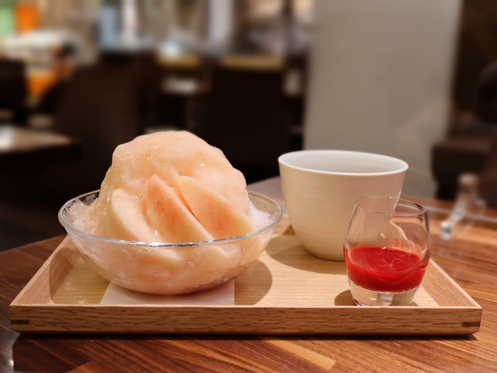 ITAGAKI FRUITS SALON　桃とアールグレイのかき氷