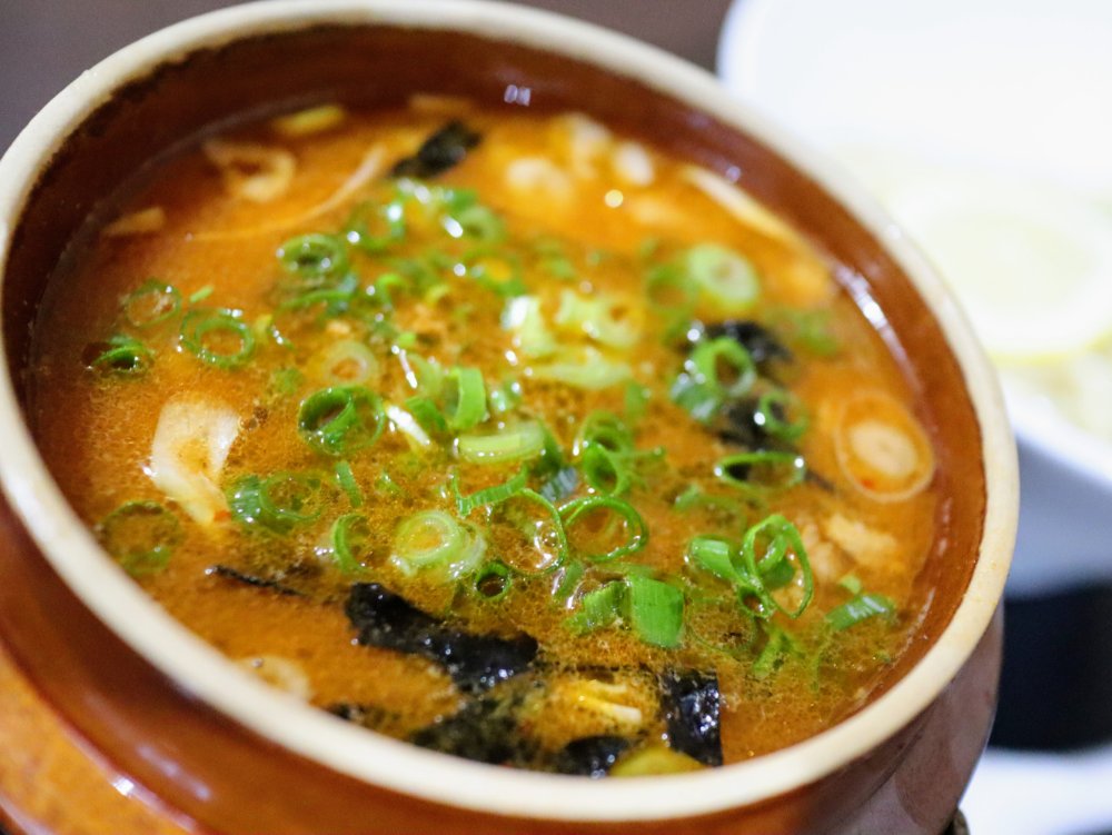 濃厚海老つけ麺のスープ