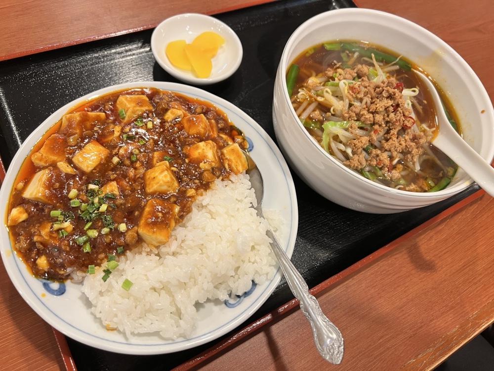 新店レポ】中華料理 香満園 五橋店｜台湾ラーメンと麻婆丼セット