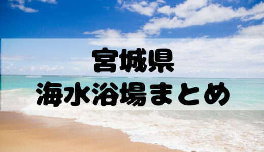 【2022版】宮城県・仙台市の海水浴場・海開きまとめ【14ヶ所】