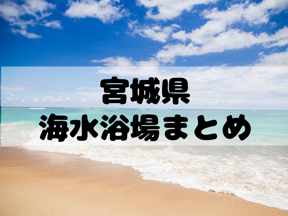 22版 宮城県 仙台市の海水浴場 海開きまとめ 14ヶ所 仙台南つうしん