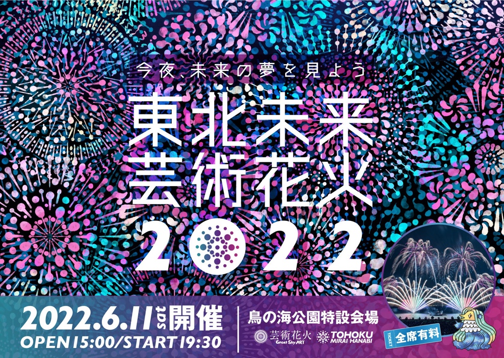 亘理町で6月11日に花火大会 東北未来芸術花火22開催 仙台南つうしん