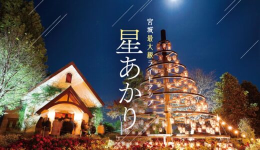 宮城県最大級のライトアップイベント！やくらいガーデンで「星あかり」10月7日から開催