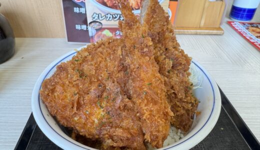 【レポ】豚ロース、海老フライ、鶏ささみ。かつ丼チェーンの期間限定「タレカツ丼」