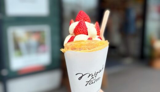 【新店舗レポ】山元町のいちご農園が手がけるクレープ店「ミガキファーム」で季節限定いちごいちごクレープ